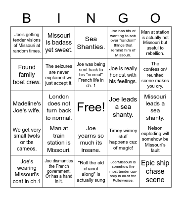 The Kingdoms Predictions Bingo Card