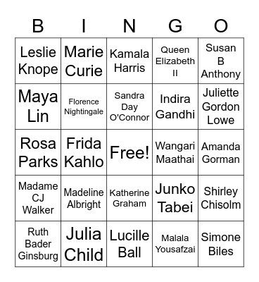 Galentine's Day Bingo Card