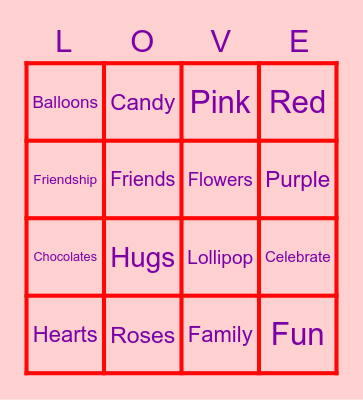 💕 Valentine's Day 💕 Bingo Card