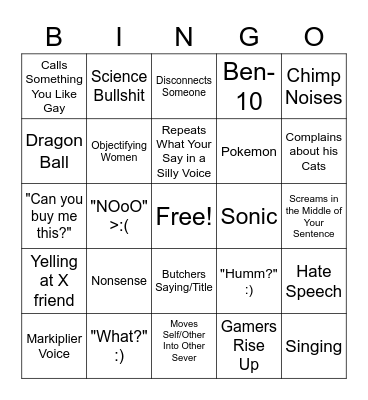Jeremiah Bingo Card