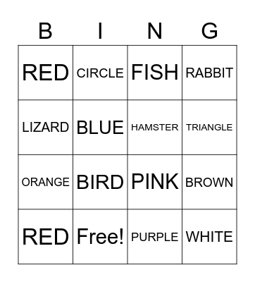 I CAN SPEAK ENGLISH 1 Bingo Card