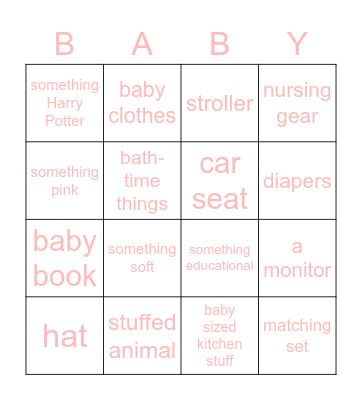 Brunansky Bingo Card