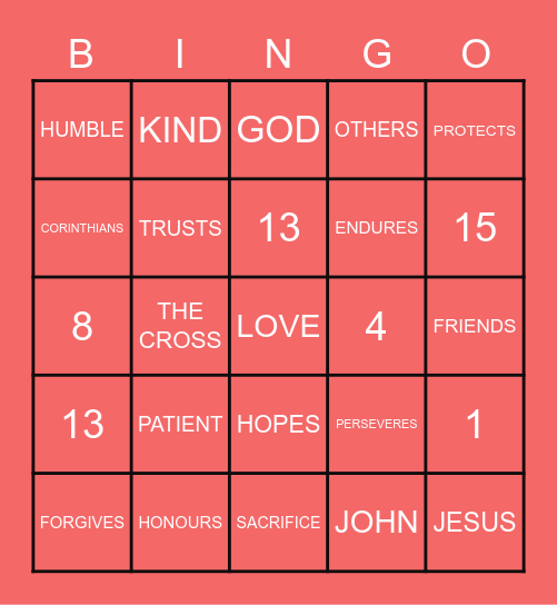 X VALENTINES SPECIAL X Bingo Card