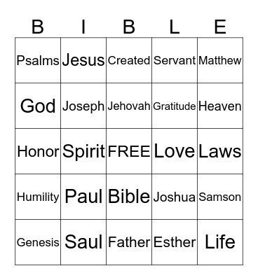PARENT/TEEN SOUL-WINNING BANQUET Bingo Card
