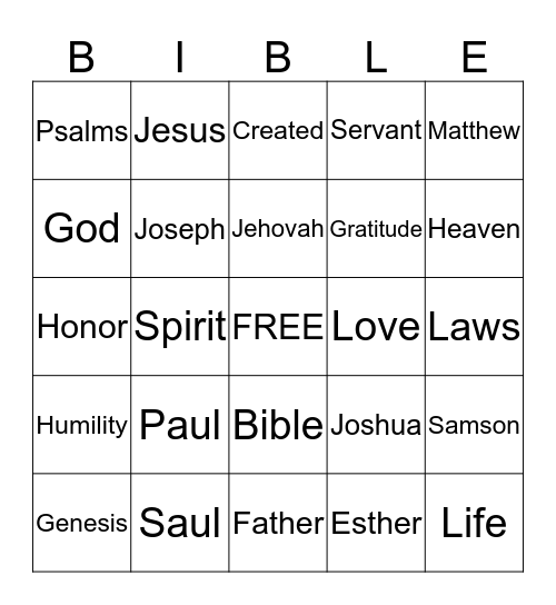 PARENT/TEEN SOUL-WINNING BANQUET Bingo Card