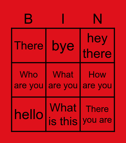 Shirley bingo Card