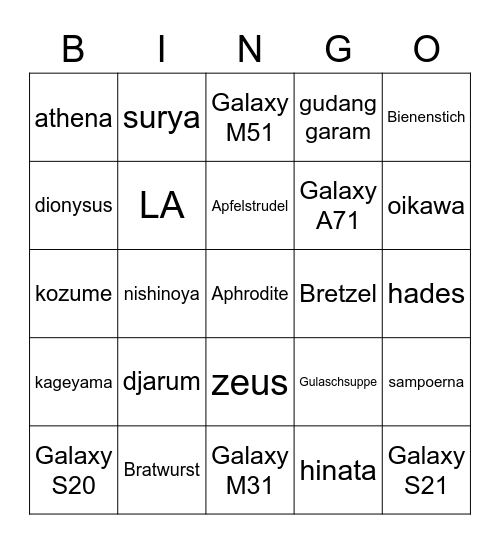 Lulu’s Bingo🦋🦖 Bingo Card