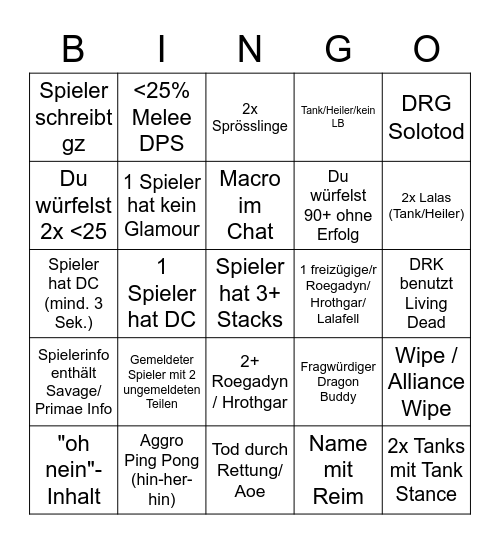 Bingo A Bingo Card