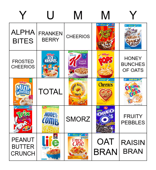 CEREAL Bingo Card