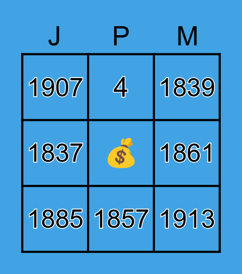 💰J.P M BINGO💰 Bingo Card