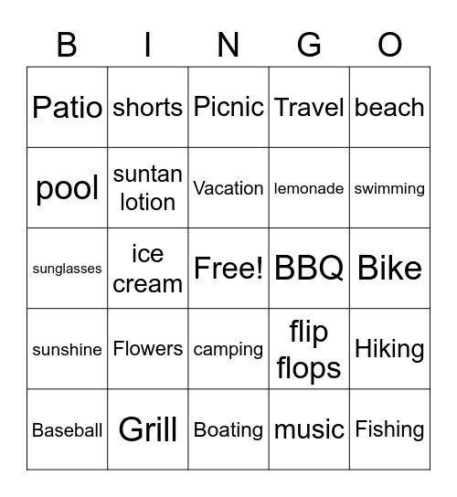 Get Us Out of Winter Bingo Card