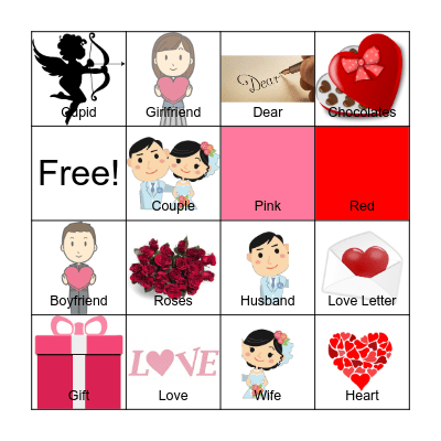 Valentine's Day Bingo Card