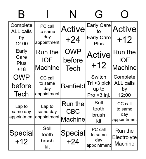 Optimum Wellness Plan  Bingo Card