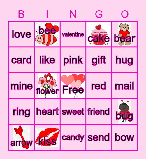 ❤️💗VALENTINE BINGO💗❤️ Bingo Card