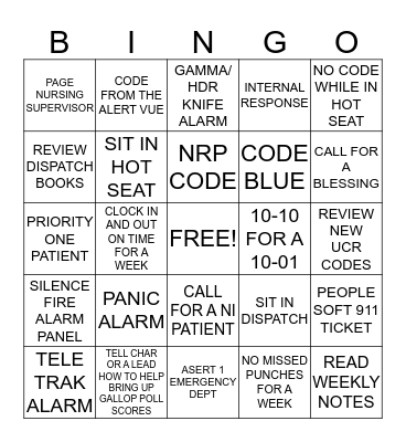 CALL CENTER BINGO Card