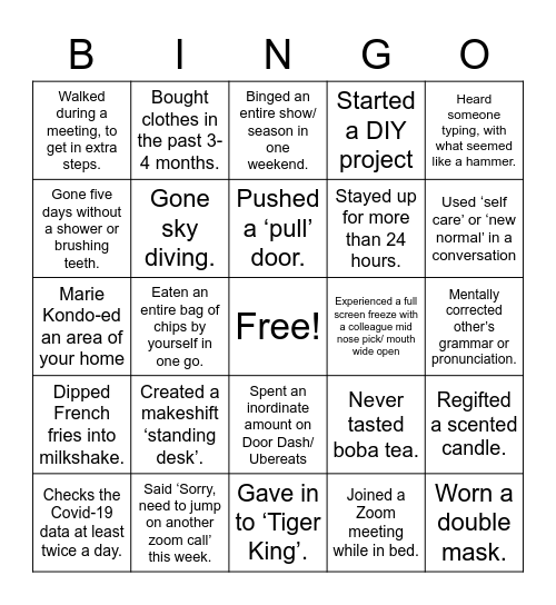 Rubrik TechPubs Bingo Card