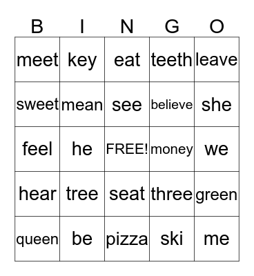 i Bingo Card