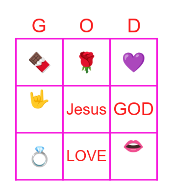 Valentine's Day Bingo Card