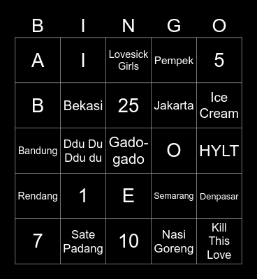 TOPOKK1 Bingo Card