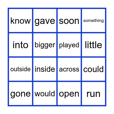 LLI Lotto Lesson #85 Bingo Card