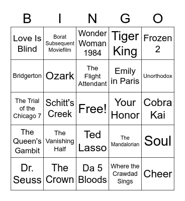 GL Happy Hour Bingo Card