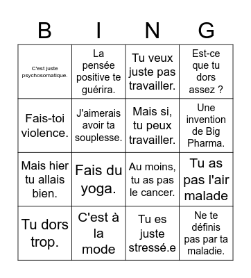 Bingo SED Bingo Card