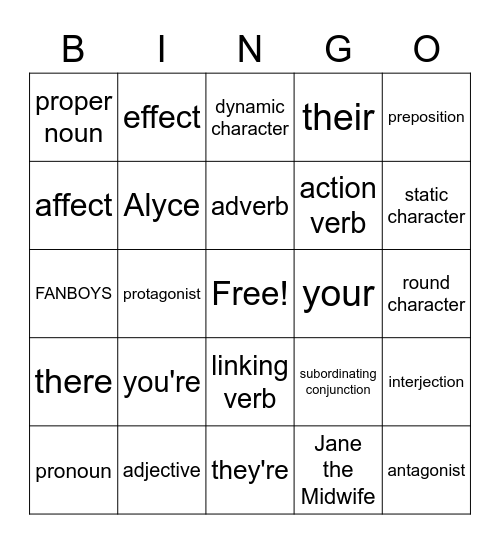 7th Q3 Review (so far) Bingo Card