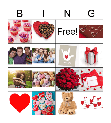 Valentine's Day Bingo Card