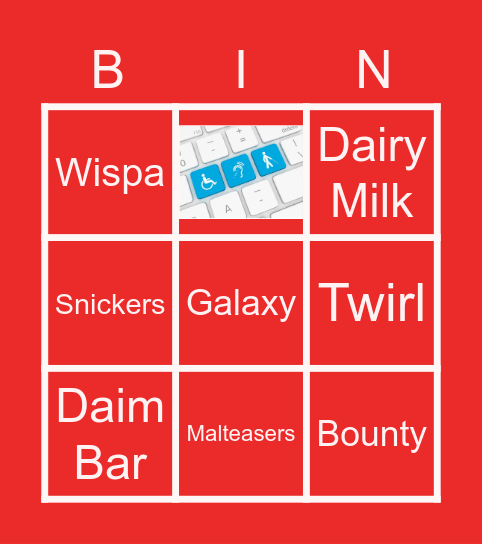 Chocolate Bingo Card