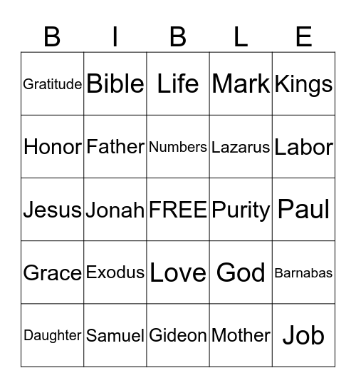 PARENT/TEEN SOUL-WINNING BANQUET Bingo Card