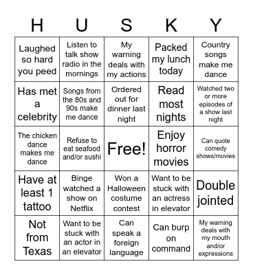 Will You Be My... Bingo Card