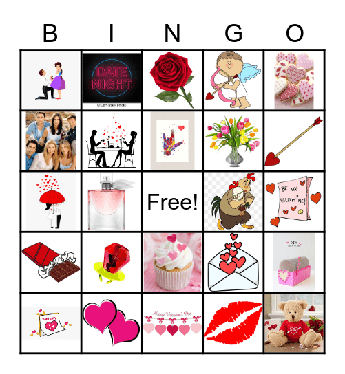 Valentine's Day Bingo Card