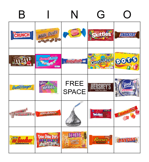 CANDY Bingo Card