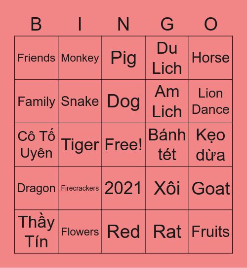 VSA!!!!! Bingo Card