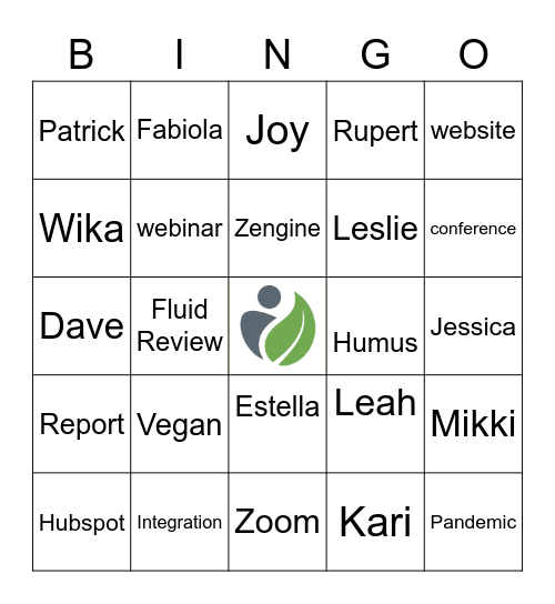 VegFund Bingo Card