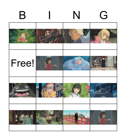 Studio Ghibli Bingo (Do you know ~❓) Bingo Card