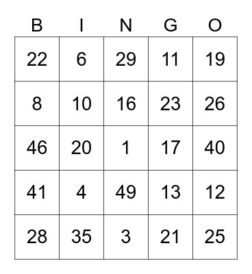 NCT PARTY TIME 2021 Bingo Card