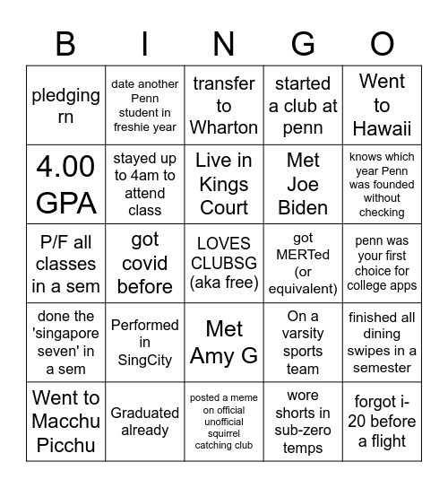 clubsg cny Bingo Card
