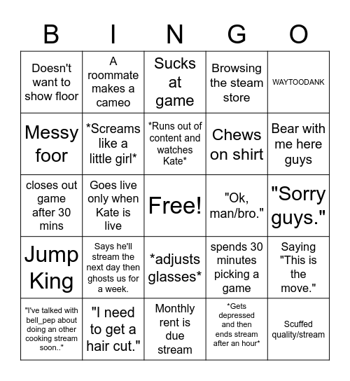 BestMelonsNA Bingo Card