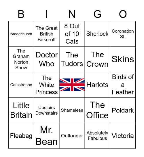 What's on the Telly? Bingo Card
