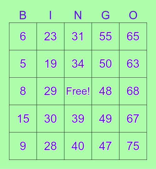 Maple Leaf Bingo Night 2021 Bingo Card