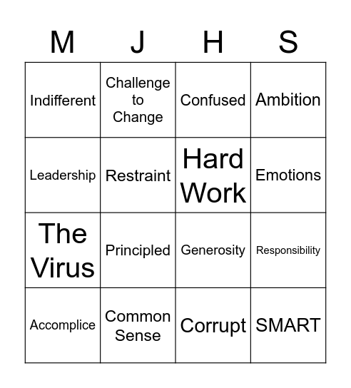 Antivirus Bingo Week 4 Bingo Card
