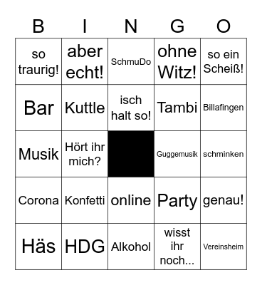 HDG-Bullshit-Bingo Card