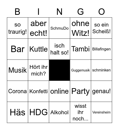 HDG-Bullshit-Bingo Card