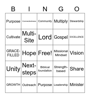 A RIPPLE OF HOPE Bingo Card