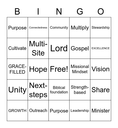 A RIPPLE OF HOPE Bingo Card