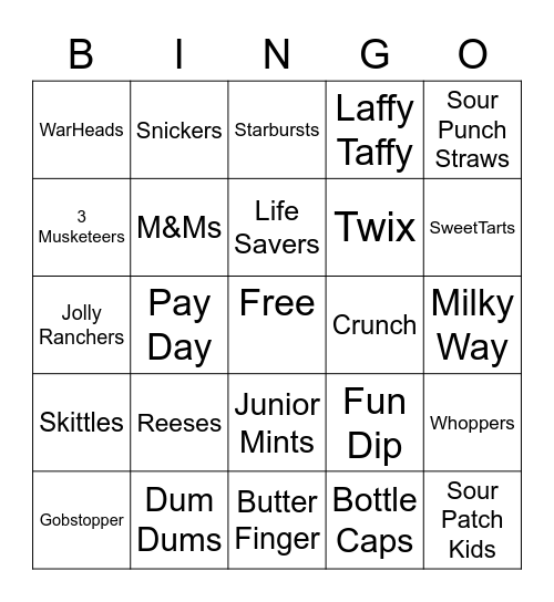 Lunas Bingo Card