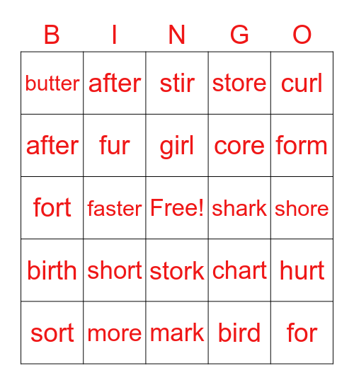 Valentine's Day Bingo Card