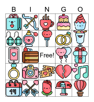 Valentine's Day Bingo Card