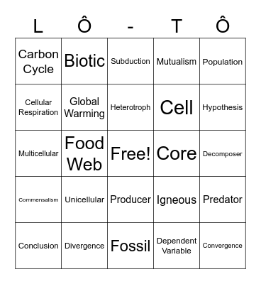 L2J Bingo Card